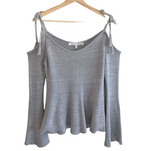 Cupcakes and Cashmere Keryn Cold Shoulder Sweater - Picture 2 of 9